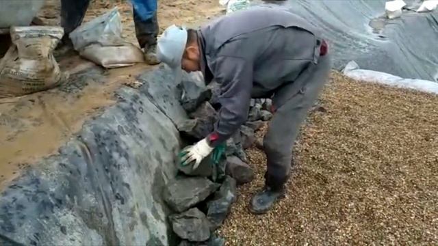 Пруд для рыбы | Строим пруд для рыбы на участке. Часть 2 смотреть онлайн