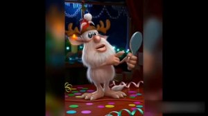 Буба готовится к Новому Году и Деду Морозу.Booba to prepare for the New Year and Santa Claus.