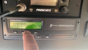 Как изменить язык в тахографе Digital Tachograph SE5000 - Stoneridge