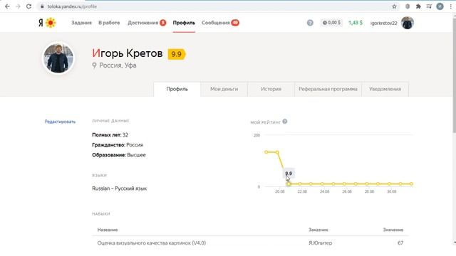 Сколько можно заработать на партнерке Яндекс Толока в 2020