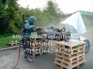 Пескоструйка и компрессор для пескоструя DOOSAN.