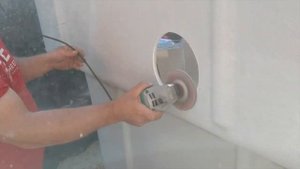Монтаж закладных в бассейне. Скиммер, форсунки подачи, прожектора