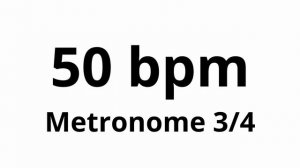 50 bpm tempo ' metronome ' 3/4