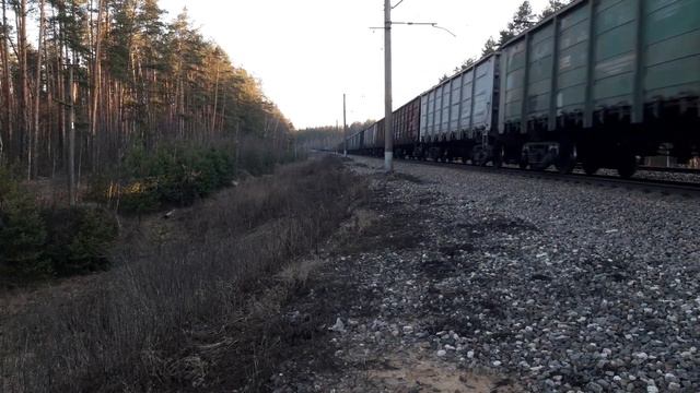 Электровоз ВЛ11.8-805Б/806 с грузовым поездом.БМО ж/д смотреть онлайн