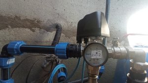 Отключение насоса при закрытии кранов