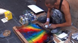 Удивительный уличный художник в Риме