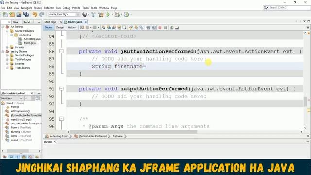 Basic Java Swing Application/JFRAME/GUI Design lyngba ka netbean part 1 смотреть онлайн