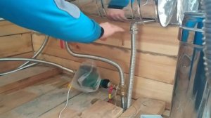 Водяное отопление от теплообменника на дымоходе банной печи