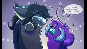 Black x Purple - Among Us Comic