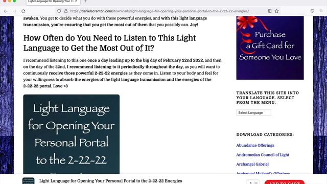 Light Language for Opening Your Personal Portal to the 2-22-22 Energies Channeled by Daniel Scranto смотреть онлайн