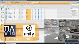 Управление промышленным роботом в Unity через TIA Portal