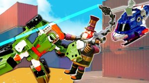 Новое видео машинки - Тоботы против Стим Смита! - Роботы Трансформеры игры для мальчиков