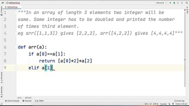 Python Practice Series 60 | Beginners | Level 1 | Array | Double & Return the Third Elements Times