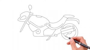 9.How to draw a motorcycle .Как нарисовать мотоцикл .Qanday motosikl chizish.