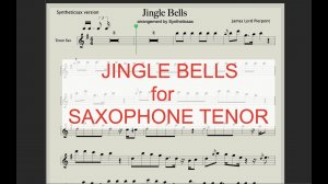 Jingle Bells - Funky House Version (Sheet Music for Saxophone Tenor) incl Backing Track
