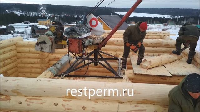 Сруб дома ручной рубки смотреть онлайн