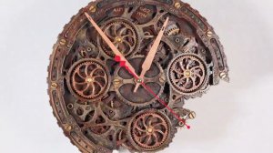 Automaton Artifact 1682 Moving Gears Wall Clock