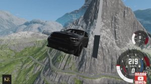 BeamNG Drive Невероятный прыжок на автомобиле! (Dodge Durango SRT) Мод патруль!