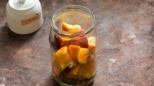 Компот из персиков и апельсинов на зиму