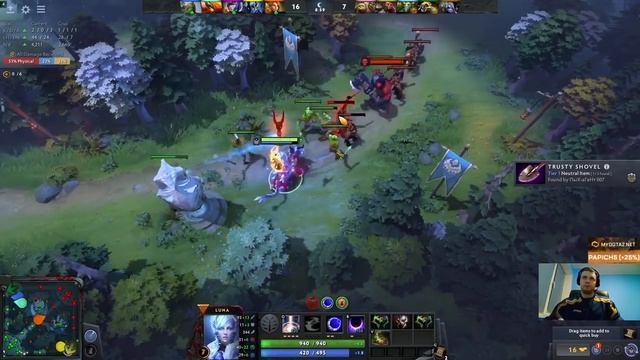 ПАПИЧ ПРОДОЛЖАЕТ ИГРАТЬ В ДОТУ 2 В НОВОМ ПАТЧ 7.23 смотреть онлайн