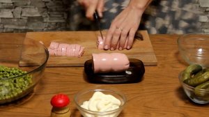 Как сделать вкусный салат Оливье!