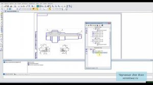 Видеоуроки Компас. 23 Чертеж вала-шестерни