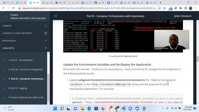 ALX Udacity Cloud Developer Nanodegree Project 3 Walkthrough - Part 4a смотреть онлайн