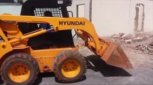 Мини-погрузчик Hyundai HSL850-7А снос дома