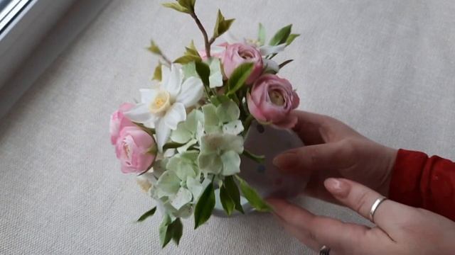 Магия искусства?♀️ Цветочная скульптура из холодного фарфора. смотреть онлайн