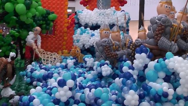 Волшебная сказка из 200000 шаров Краснодар Красная площадь
