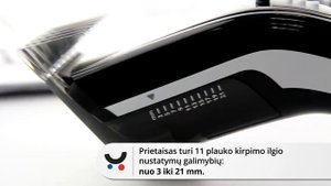 Philips QC 511515 plaukų kirpimo mašinėlės unboxing