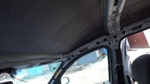 Установка потолка  Лада Ларгус