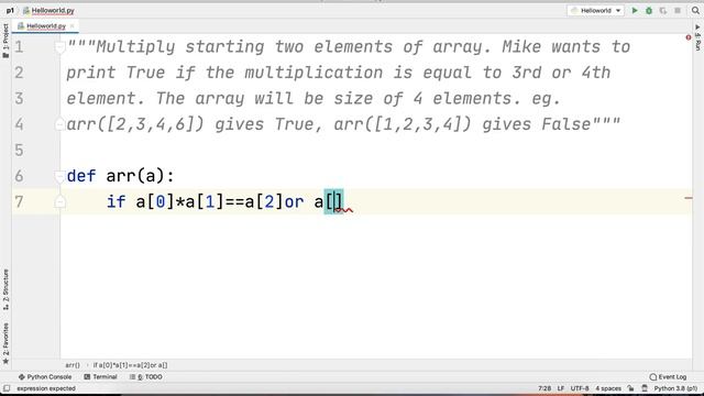 #Coronavirus Python Practice Series 64 | Beginners | Level 1 | Array | Multiply 2 Elements | Code
