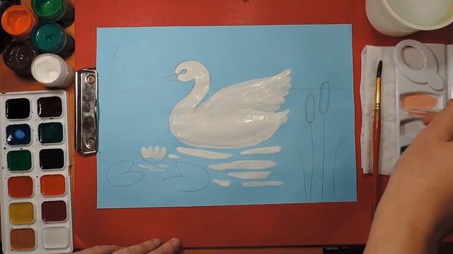 Рисуем лебедя смотреть онлайн