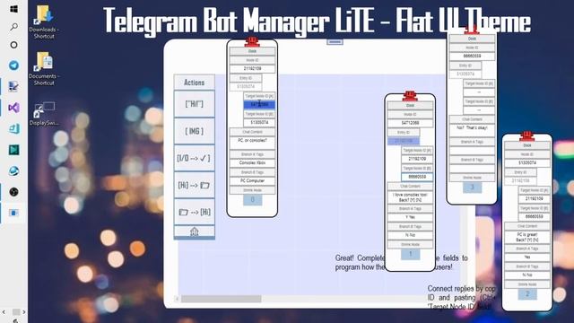 Flat Theme UI | [Telegram Bot Manager App] смотреть онлайн