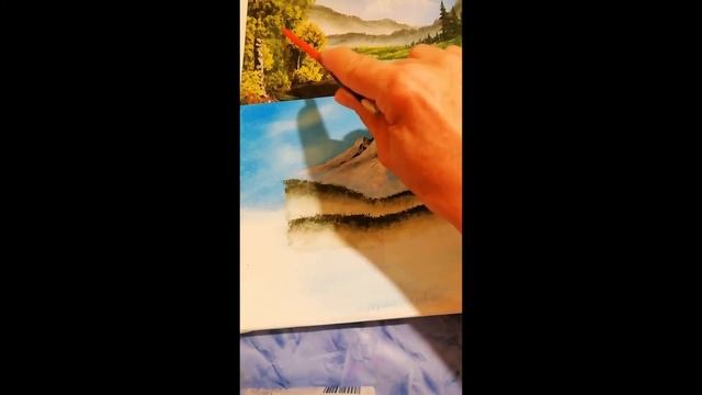 Рисуем картину по технике "Боб Росса" смотреть онлайн