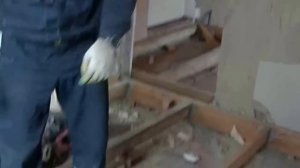 Лаги б-у+шпунтованная доска 2 сорта+керамзит на засыпку= БЮДЖЕТНЫЕ дощатые полы по лагам.