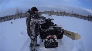 Как я оборудовал снегоход для охотты