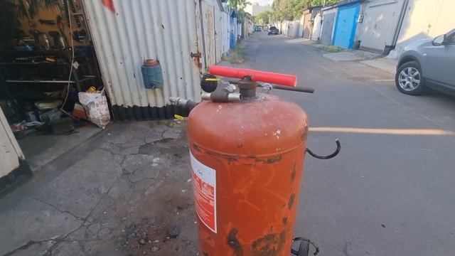 Пескоструйный аппарат на 100л с огнетушителя смотреть онлайн