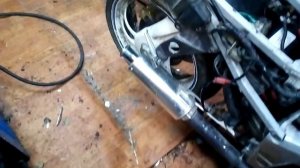 Прямоточный выхлоп Honda Bros 650