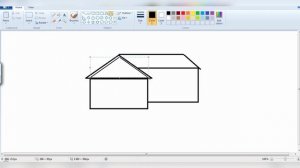 Easy Drawing a House - Very Simple Drawing in MS paint