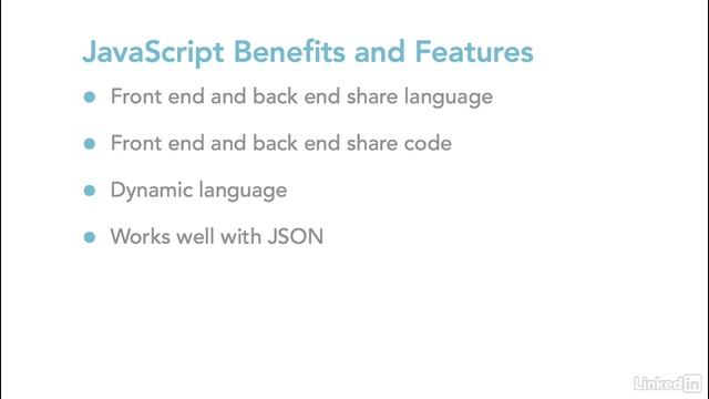 5   Node Tutorial :- The benefits and features of Javascript