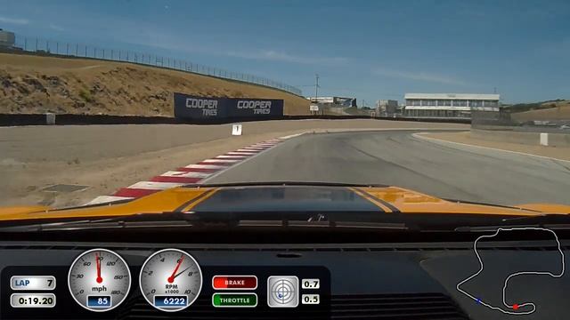 Ford Mustang GT4 at Laguna Seca, full session смотреть онлайн