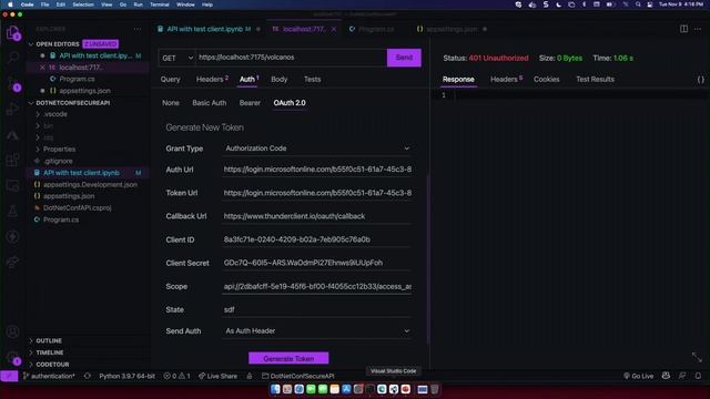 Secure minimal APIs with .NET 6 and Microsoft Identity смотреть онлайн