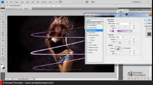 PHOTOSHOP TUTORIAL: How To Create Neon Lines Effect (Photoshop Graphics Design Tutorial)