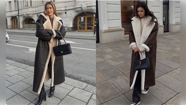 МОДНЫЕ ДУБЛЕНКИ 2024❤️ ТРЕНДОВЫЕ ФАСОНЫ И ЦВЕТА❤️С ЧЕМ НОСИТЬ ДУБЛЕНКУ