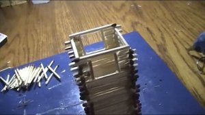 Видео урок ! Делаю смотровую башню из спичек !!!