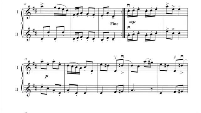 33. Musette for 2 violins and piano by J.S. Bach смотреть онлайн