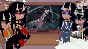 •|Hantengu clones react to  Nezuko Kamado|•//KNY//gacha club ??/??