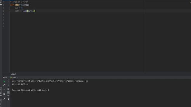 args in python
